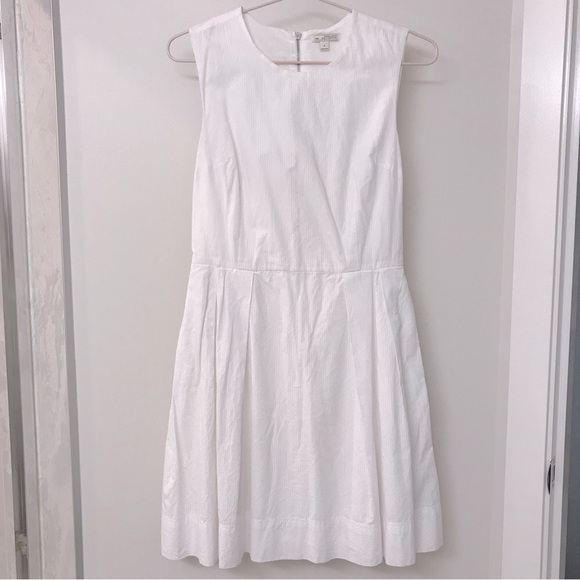 GAP Fit and Flare Pleated Cotton Dress - Picture 1 of 6